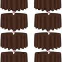 CKIKU 2 Packs 120 Inch Brown Round Tablecloth in Diameter, Washable Polyester Fabric Tablecloths, Wrinkle Resistant Table Cloth for Wedding Party Banquet Dining