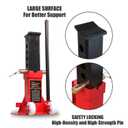 TCE ATZ120006PU Torin Heavy Duty Jack Stands: Pin Style Jack Stand with 2 Casters and Handle, Easily Portable Car Stand for Car SUV, Truck and Pick Up, 12 Ton (24,000 lb) Capacity, Red