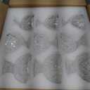 Nuenen Set of 18 Glass Ice Cream Cups 5.1oz Tulip Clear Glass Dessert Cups Bowls Footed Dessert Cups Parfait Glasses Small Trifle Dish for Fruit Salad Milkshake Sundae Snack Cocktail Condiment Party, about 2.87 x 2.56 x 3.54 inches