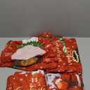 Moukeren Christmas Chair Covers Set of 6 African American Christmas Decorations Black Santa Chair Protector Red Stretch Washable Removable Slipcover for Xmas Kitchen Dining Room Living Room Decor