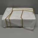 YYW 3 Tier Fruit Bowl for Kitchen Counter, White Gold Ceramic Fruit Stand for Countertop, Home Fruit Rack with Holder, Vegetable Bowl Snacks Nuts Bread Candy Storage (Gold)