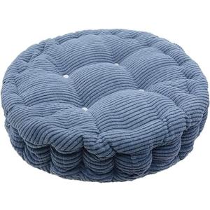 RUIAN Round Seat Cushions,EPE Foam Filled Indoor Chair Pad Cushions,Chair Pads Thickened Tatami Cushion Comfort Pillow Pads for Home/Office/Outdoor Bistro Set, Blue