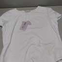 MANGOPOP Women's Round Neck Short Sleeve Bodysuit T Shirts Basic Body Suit Tops , Size XXL