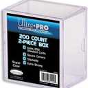 2-Piece 200 Count Clear Card Storage Box