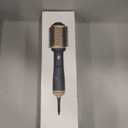 Hair Dryer Brush Blow Dryer Brush in One, 4 in 1 Hair Dryer and Styler Volumizer with Oval Barrel, Professional Salon Hot Air Brush for All Hair Types, Gold