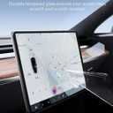 ESR Tempered-Glass Screen Protector for Tesla Model 3 Highland (2024), Matte Glass Film with Alignment Kit, Scratch and Shock Resistant, Bubble Free and Fingerprint Resistant