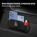 Car Side Pocket Organizer, Adhesive Car Organizers And Storage, Car Glass Holder Stores Small Items Such As Phones, Cosmetics, Coins, Glasses, Keys. Can be Pasted Anywhere (Black)