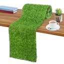 Grass Table Runner 12 x 108 Inch Green Fake Faux Grass Table Decoration for Wedding Birthday Party Baby Shower Banquet Spring Summer Holiday Artificial Tabletop Decor