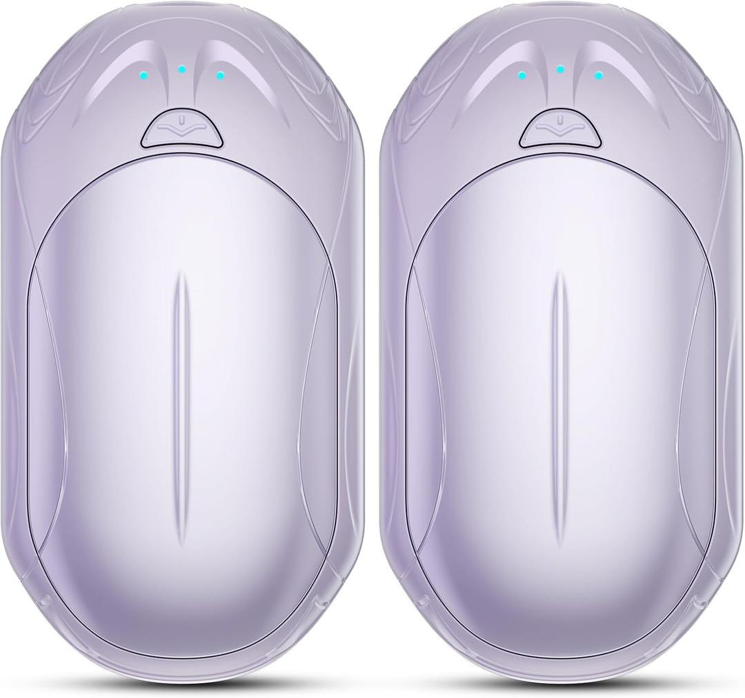 AI Hand Warmers Rechargeable 2 Pack, AI Smart Chips Electric Hand Warmers, 20Hrs Long Safe Heat, Portable Pocket Heater, Gifts for Christmas, Outdoor, Hunting, Golf, Camping Accessories