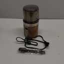 COOL KNIGHT Herb Grinder, Spice Grinder, Electric Grinder with Timer, 304 Stainless Steel Blades and Removable Stainless Steel Bowl, Large Capacity for Quick Grinding of Spices,Herbs,Coffee Beans,etc (Wood Grain 3)