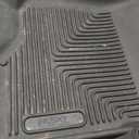 Husky Liners Weatherbeater Floor Mats | Fits 2017-2025 Ford F-250/F-350/F-450 SUPERCREW CAB ONLY with Factory Carpet & with Fold Flat Storage | Front & 2nd Row, 3-pc Black - 94061