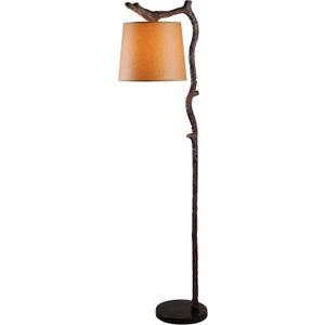 Kenroy Home Overhang Floor Lamp with Bronze Finish, Rustic Style, 61" Height, 17.75" Width, 12" Depth