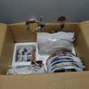 vancasso 24 Pieces Dinnerware Sets, Plates and Bowls Set, Porcelain Dishes Set for 6, Microwave and Dishwasher Safe, Scratch Resistant, Bohemian Style Dining Ware Service for 6, Series SIMI