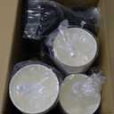 LITOPAK 100 Pack 10 oz Paper Coffee Cups with Lids, Sleeves, and Stirring Sticks for Coffee, Water, or Juice, Browm 10 Ounce Disposable Hot Paper Cups for Cafes, schools, offices, shops (Brown&10oz)