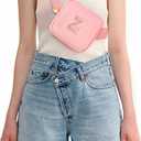 Uygafly Gifts for Girls Kids Toddler,Initial Fanny Pack Purse Peach,Z | Birthday Gift for 2 3 4 5 6 7 8 9 10 Year Old Girl,Mini Belt Bag Cute Crossbody Bag Trendy Stuff