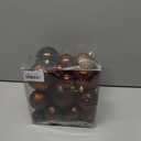 Christmas Ball Ornaments Brown Christmas Tree Decorations with Hang Rope-36pcs Shatterproof Christmas Ornaments Set with 6 Styles in 3 Sizes(Small Medium Large)