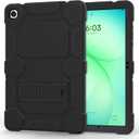 Case for Samsung Galaxy Tab A11+/A11 Plus 11 2026, Samsung Galaxy Tab A9+/A9 Plus 11 2024 Model, Heavy Duty Shockproof Hard High Impact Protective Case, Black