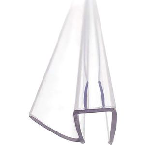 Frameless Glass Shower Door Sweep for 5/16" Glass, Bottom Seal with Drip Rail, 27.5" Long