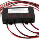 Battery Balancer 48V-4x12V Equalizer with LED Display, Voltage Balancer for 24V/36V/48V Gel Flood AGM Lead Acid Lithium Battery (HC02)