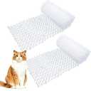 1 Pack Transparent 6.5ft Cat Scat Mat with Soft Spikes, 13ft Clear Cat Deterrent Strips for Sofa, Windowsills, Balcony & Garden, Cuttable Indoor/Outdoor Pet Repellent Mats, 78" x 11" Each