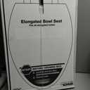 KOHLER K-7315-0 Cachet Quick-Release Elongated Toilet Seat, Quick Attach Hardware, Easy to Clean, Color-Matched Plastic Hinges, White