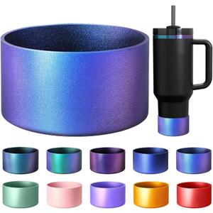 Gradient Protective Silicone Boot,Compatible with Stanley Cup 20/30/40Oz,for Hydroflask Boot 12-24Oz,More Bottles with 2.95in Bottom for Stanley Cup AccessoriesNavy-Blue
