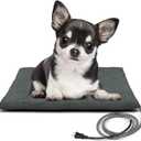 PETNF Outdoor Pet Heating Pad for Cat Dog, Heated Cat Mat Dog Mat with Auto Temperature, Pet Warming Pad Heated Cats Dogs House Cat Bed (S: 19.7'' x 11.8'', Gray)
