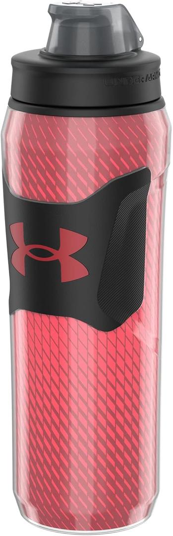 Under Armour UA 28oz Insulated Playmaker Squeeze Red Dash OSFA