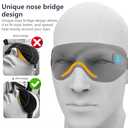 Silk Cordless Heated Eye Mask for Dry Eyes with Washable Cover, Warm Eye Compress to Unclog Glands Heating Pad for Women Men Relieve Blepharitis Chalazion MGD Syndrome Stye Eye Treatment, Black