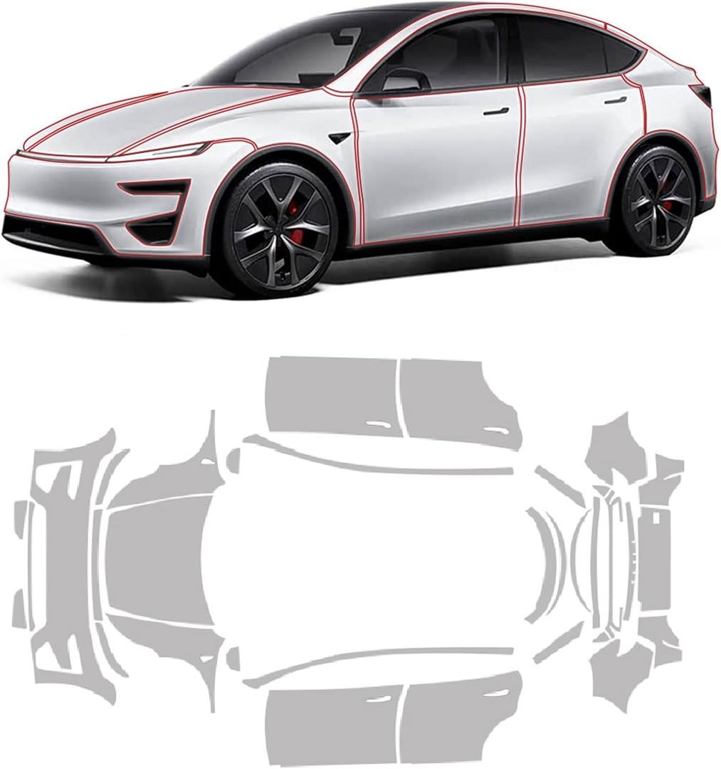 for Tesla 2026 Model Y Juniper Performance 8.5 Mil TPU PPF Full car pre-Cut Paint Protection Film self-Healing Scratch-Resistant Transparent high-Definition Exterior Accessory (Matte)