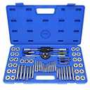 GMTOOLS 60PCS Tap and Die Set, Metric Standard Size M3 to M12, Threading Tool Set with Complete Accessories and Storage Case, Tap Die Kit for Threading and Rethreading Internal and External Threads