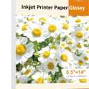 Glossy Inkjet Printer Paper Legal Size 8.5X14 Inch 30LB for Inkjet Printers Dye Ink for Brochure Flyer 40sheets 115GSM