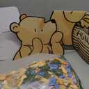 Classic Winnie Bear Baby Shower Birthday Decorations Cutout Large, Neutral Pooh Bear Coroplast Cutout Prop with Stand Balloons Bee Stickers for Winnie Gender Reveal First Birthday Photo Props