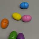 Leinuosen 6 Pcs Easter Multicolor Hollow Wooden Easter Egg Set Pastel Fillable Wood Eggs for Crafts 2.75 x 2.13 Inches Easters Basket Stuffer for Holiday Hunt Party Supplies Decor Craft(Bright Color)