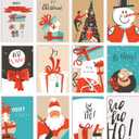 Better Office Products Christmas Holiday Greeting Card Set, 100 Pack, 4 x 6 Inch, 12 Assorted Custom Illustrative Designs, Blank Inside, Complete with Envelopes, 100 Christmas Cards Set