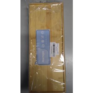 Bamboo Drawer Organizer - Kitchen Utensil Organizer Silverware Tray Cutlery Holder，Office Desk Supplies and Accessories (15X5.9X2.6 inch)