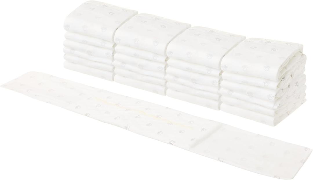 Amazon Basics Male Dog Diapers, 50 Count, Medium, Ultra Absorbent Disposable Wrap with Secure Fit, Leakproof and Comfortable