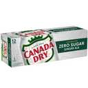 Canada Dry Zero Sugar Ginger Ale Soda, 12 fl oz cans, 12 pack