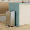 SONGMICS Kitchen Trash Can, 10.5 Gallon (40 L) Large Step Bin with Lid