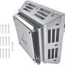 46DVA-HC Horizontal Square Termination Cap 4" x 6.625" Direct Vent, Twist Lock Fit for Gas Stoves and Fireplaces, Galvanized Steel