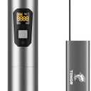 TONOR Wireless Microphone, UHF Metal Cordless Handheld Mic System with Rechargeable Receiver, for Karaoke, Singing, Party, Wedding, DJ, Speech, 200ft (TW620), Grey (Silver)