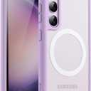 JETech Magnetic Case for Samsung Galaxy S23 5G 6.1-Inch, Compatible with MagSafe, Translucent Matte Back Shockproof Phone Cover (Lilac)