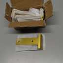 Floating Shelf Brackets 6 inch 4 Pack L Brackets for Shelves Black Metal Heavy Duty Shelf Bracket for DIY Decorative with Mounting Hardware