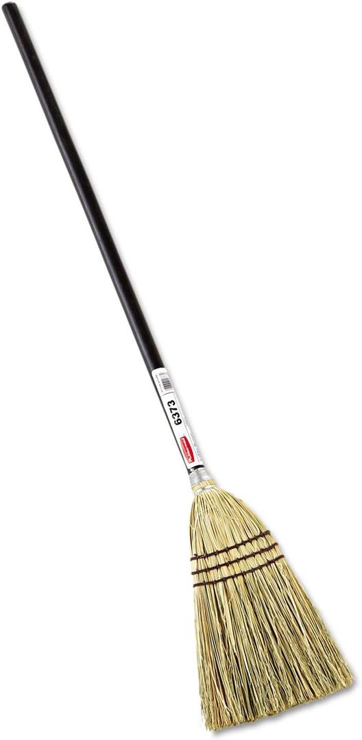 Rubbermaid Commercial Products Lobby Straw/Corn Broom Brown 38-Inch Indoor/Outdoor Broom for Courtyard/Garage/Lobby/Mall/Office Rubbermaid Commercial Products Lobby Straw/Corn Broom Brown 38-Inch Indoor/Outdoor Broom for Courtyard/Garage/Lobby/Mall/Office