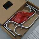 Silver Curtain Rods for Windows 48 to 84 Inch, USFOOK 7/8 inch Telescoping Splicing Drapery Rods 32 to 86 Inch, Window Rod for Curtains with Decorative Translucent Finials