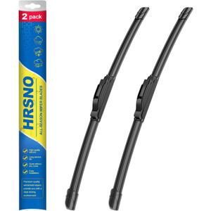 HRSNO® 22"+22" Wipers Replacement for Ford F-150 2025-1997 Chevy Silverado Series 2007-1999 Suburban 2020-2015 Tahoe 2021-2015 GMC Yukon 2020-2014 Ram 1500 2018-2011 Windshield Wiper Blade(Pack of 2)