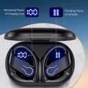 CoolJumper Wireless Bluetooth Earbuds 120H Playtime Bluetooth 5.3 Ear Buds for Sports, Hi-fi Stereo Earphones with LED Display Charging Case, Headphones for Running/Workout Audifonos inalambricos