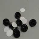 Self Adhesive Caster Wheels, Appliance Rollers for Kitchen Appliances, 1 Inch Swivel Steel Universal Wheel Appliance Sliders, 28 LBS Load Capacity Per Wheel Low Profile Roller (8 PCS, Black)