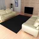 Garland Rug Medallion 4' x 6' Black Non Slip Polypropylene Area Rug- Ideal for Living Rooms & Hallways, Stylish & Durable for High-Traffic Areas