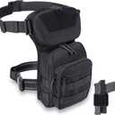 Tactical Drop Leg Bag Utility Pouch Molle Pack for Outdoor Motorcycle Cycling Hunting Hiking with CCW Gun Holster